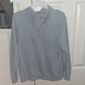 Ivory Ella blue quarter zip